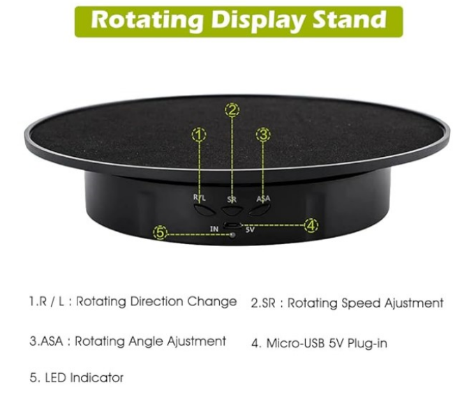 360° Electric Rotating Display Stand