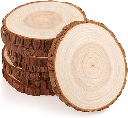 Round Wooden Stand (Bear Set Not Included)